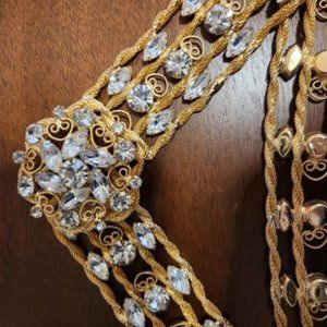 Vintage Gold filagree belt